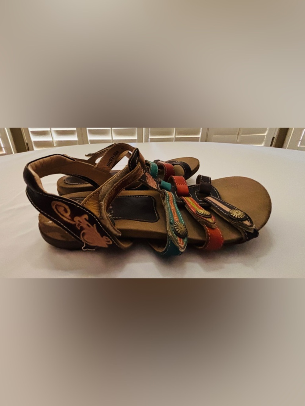 Spring Step L’Artiste Nadra Gladiator Multicolor Sandals Women’s Size 41 US 9 - Picture 4 of 8